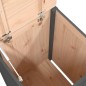 vidaXL Baúl para la colada madera maciza de pino gris 44x44x66 cm vidaXL Baúl para la colada madera maciza de pino gris 44x44x66 cm