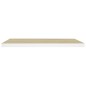 vidaXL Estante flotante pared 4 uds MDF roble y blanco 80x23,5x3,8 cm vidaXL Estante flotante pared 4 uds MDF roble y blanco 80x23,5x3,8 cm