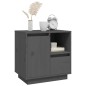 vidaXL Mesitas de noche 2 uds madera maciza pino gris 50x34x50 cm vidaXL Mesitas de noche 2 uds madera maciza pino gris 50x34x50 cm