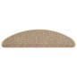 vidaXL Alfombrilla autoadhesiva escalera sisal 15 uds beige 65x21x4 cm vidaXL Alfombrilla autoadhesiva escalera sisal 15 uds beige 65x21x4 cm