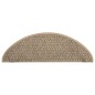 vidaXL Alfombrilla autoadhesiva escalera sisal 15 uds beige 65x21x4 cm vidaXL Alfombrilla autoadhesiva escalera sisal 15 uds beige 65x21x4 cm
