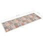 vidaXL Alfombra de cocina lavable mosaico de colores 45x150 cm vidaXL Alfombra de cocina lavable mosaico de colores 45x150 cm