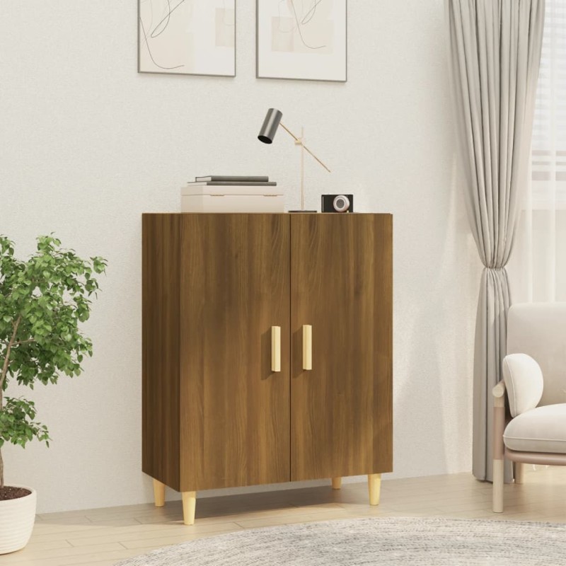 vidaXL Aparador madera contrachapada color marrón roble 70x34x90 cm vidaXL Aparador madera contrachapada color marrón roble 70x34x90 cm