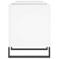 vidaXL Mueble para discos madera contrachapada blanco 121x38x48 cm vidaXL Mueble para discos madera contrachapada blanco 121x38x48 cm