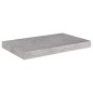 vidaXL Estantes flotantes pared 2 uds MDF gris hormigón 50x23x3,8 cm