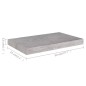 vidaXL Estantes flotantes pared 2 uds MDF gris hormigón 50x23x3,8 cm