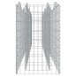 vidaXL Arriate de gaviones forma arco hierro galvanizado 400x50x100cm vidaXL Arriate de gaviones forma arco hierro galvanizado 400x50x100cm