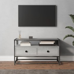 vidaXL Mueble para TV madera contrachapada gris Sonoma 80x35x45 cm
