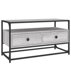 vidaXL Mueble para TV madera contrachapada gris Sonoma 80x35x45 cm