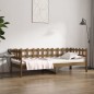 vidaXL Sofá cama de madera maciza de pino marrón miel 90x190 cm vidaXL Sofá cama de madera maciza de pino marrón miel 90x190 cm