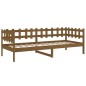 vidaXL Sofá cama de madera maciza de pino marrón miel 90x190 cm vidaXL Sofá cama de madera maciza de pino marrón miel 90x190 cm