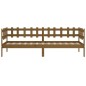 vidaXL Sofá cama de madera maciza de pino marrón miel 90x190 cm vidaXL Sofá cama de madera maciza de pino marrón miel 90x190 cm