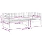 vidaXL Sofá cama de madera maciza de pino marrón miel 90x190 cm vidaXL Sofá cama de madera maciza de pino marrón miel 90x190 cm