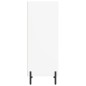 vidaXL Aparador de madera de ingeniería blanco 34,5x32,5x90 cm vidaXL Aparador de madera de ingeniería blanco 34,5x32,5x90 cm