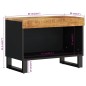 vidaXL Mueble de TV madera maciza de mango 60x33x43,5 cm vidaXL Mueble de TV madera maciza de mango 60x33x43,5 cm