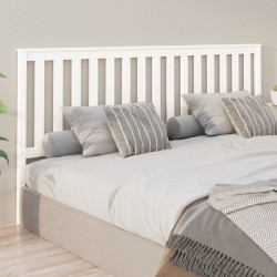 vidaXL Cabecero de cama madera maciza de pino blanco 206x6x101 cm