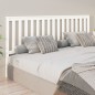 vidaXL Cabecero de cama madera maciza de pino blanco 206x6x101 cm vidaXL Cabecero de cama madera maciza de pino blanco 206x6x101 cm