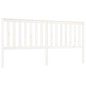 vidaXL Cabecero de cama madera maciza de pino blanco 206x6x101 cm vidaXL Cabecero de cama madera maciza de pino blanco 206x6x101 cm