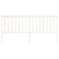 vidaXL Cabecero de cama madera maciza de pino blanco 206x6x101 cm vidaXL Cabecero de cama madera maciza de pino blanco 206x6x101 cm