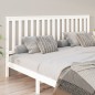 vidaXL Cabecero de cama madera maciza de pino blanco 206x6x101 cm vidaXL Cabecero de cama madera maciza de pino blanco 206x6x101 cm