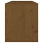 vidaXL Armario de pared madera maciza de pino marrón miel 80x30x35 cm
