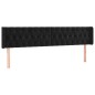 vidaXL Cabecero con LED de terciopelo negro 203x16x78/88 cm vidaXL Cabecero con LED de terciopelo negro 203x16x78/88 cm