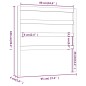 vidaXL Cabecero de cama madera maciza de pino 95x4x100 cm vidaXL Cabecero de cama madera maciza de pino 95x4x100 cm