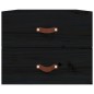 vidaXL Mesita de noche de pared negro 50x36x40 cm vidaXL Mesita de noche de pared negro 50x36x40 cm