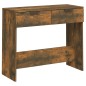 vidaXL Mesa consola madera contrachapada roble ahumado 90x36x75 cm vidaXL Mesa consola madera contrachapada roble ahumado 90x36x75 cm