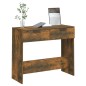 vidaXL Mesa consola madera contrachapada roble ahumado 90x36x75 cm vidaXL Mesa consola madera contrachapada roble ahumado 90x36x75 cm