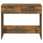 vidaXL Mesa consola madera contrachapada roble ahumado 90x36x75 cm vidaXL Mesa consola madera contrachapada roble ahumado 90x36x75 cm