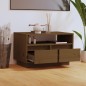 vidaXL Mueble de TV madera maciza de pino marrón miel 60x35x37 cm