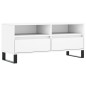 vidaXL Mueble para TV madera contrachapada blanco 100x34,5x44,5 cm