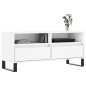 vidaXL Mueble para TV madera contrachapada blanco 100x34,5x44,5 cm