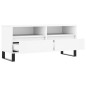 vidaXL Mueble para TV madera contrachapada blanco 100x34,5x44,5 cm