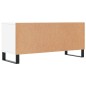 vidaXL Mueble para TV madera contrachapada blanco 100x34,5x44,5 cm