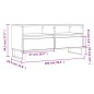vidaXL Mueble para TV madera contrachapada blanco 100x34,5x44,5 cm