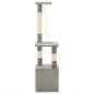 vidaXL Rascador para gatos con postes rascadores de sisal 109 cm gris vidaXL Rascador para gatos con postes rascadores de sisal 109 cm gris