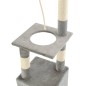 vidaXL Rascador para gatos con postes rascadores de sisal 109 cm gris vidaXL Rascador para gatos con postes rascadores de sisal 109 cm gris