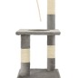 vidaXL Rascador para gatos con postes rascadores de sisal 109 cm gris vidaXL Rascador para gatos con postes rascadores de sisal 109 cm gris