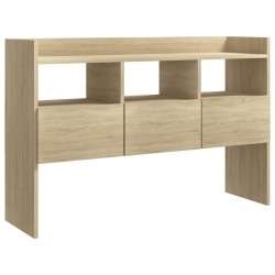 vidaXL Aparador de madera contrachapada roble Sonoma 105x30x70 cm
