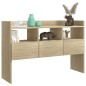 vidaXL Aparador de madera contrachapada roble Sonoma 105x30x70 cm vidaXL Aparador de madera contrachapada roble Sonoma 105x30x70 cm