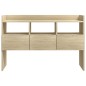 vidaXL Aparador de madera contrachapada roble Sonoma 105x30x70 cm vidaXL Aparador de madera contrachapada roble Sonoma 105x30x70 cm