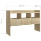 vidaXL Aparador de madera contrachapada roble Sonoma 105x30x70 cm vidaXL Aparador de madera contrachapada roble Sonoma 105x30x70 cm