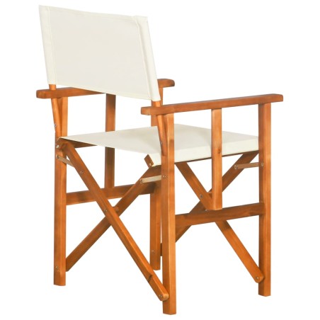 vidaXL Sillas de director 2 unidades madera maciza de acacia