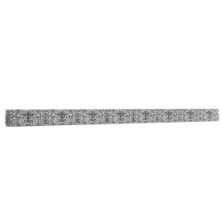 vidaXL Muro de gaviones con cubiertas acero galvanizado 900x50x50 cm