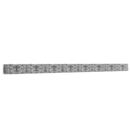 vidaXL Muro de gaviones con cubiertas acero galvanizado 900x50x50 cm
