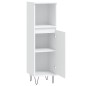 vidaXL Armario de baño madera de ingeniería blanco 30x30x100 cm vidaXL Armario de baño madera de ingeniería blanco 30x30x100 cm