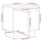 vidaXL Mesitas de noche 2 uds madera maciza de pino gris 40x30x40 cm vidaXL Mesitas de noche 2 uds madera maciza de pino gris 40x30x40 cm