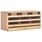 vidaXL Ponedero para gallinas 3 compartimentos madera pino 96x40x45 cm vidaXL Ponedero para gallinas 3 compartimentos madera pino 96x40x45 cm